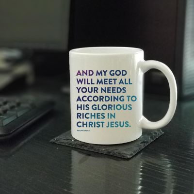 Ceramic Mug Bible Verse Phil 4:19 Image 1
