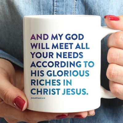 Ceramic Mug Bible Verse Phil 4:19 Image 1