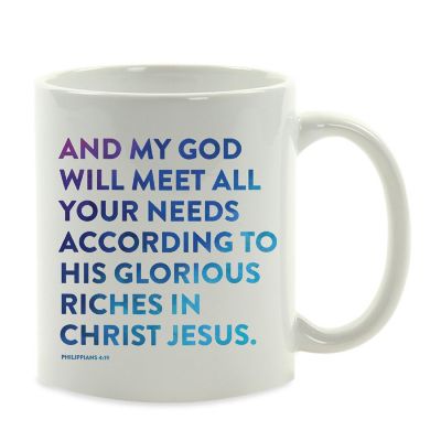 Ceramic Mug Bible Verse Phil 4:19 Image 2