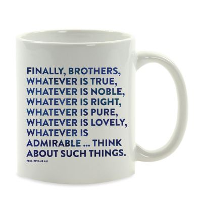 Ceramic Mug Bible Verse Phil 4:8 Image 2