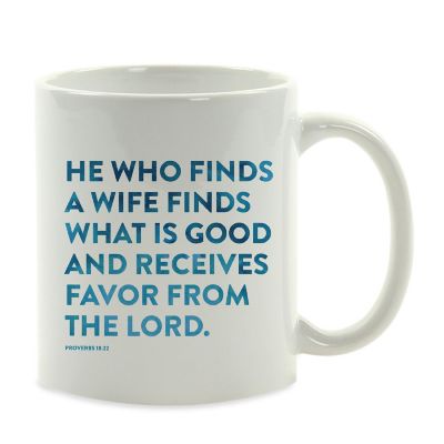 Ceramic Mug Bible Verse Prov 18:22 Image 2
