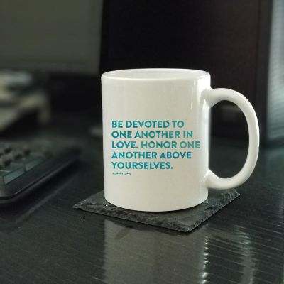 Ceramic Mug Bible Verse Rom 12:9 Image 1