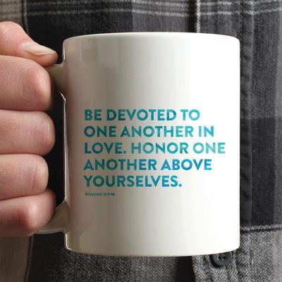 Ceramic Mug Bible Verse Rom 12:9 Image 1