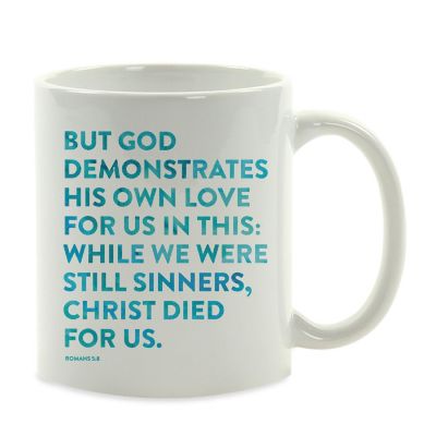 Ceramic Mug Bible Verse Rom 5:8 Image 2