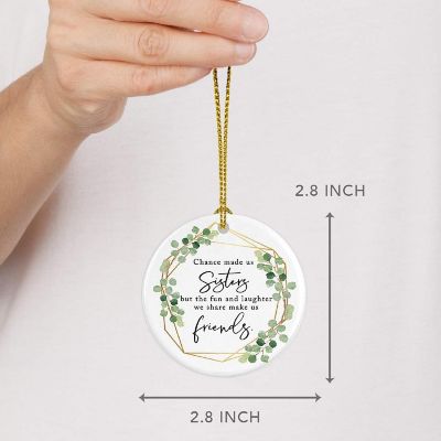 Ceramic Ornament Made Us Sisters Greener Image 1