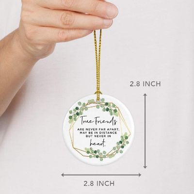 Ceramic Ornament True Friends Greenery Image 1