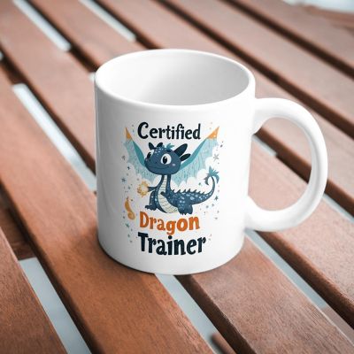 Certified Dragon Trainer Mug by Dancing Littles Jungle Image 2
