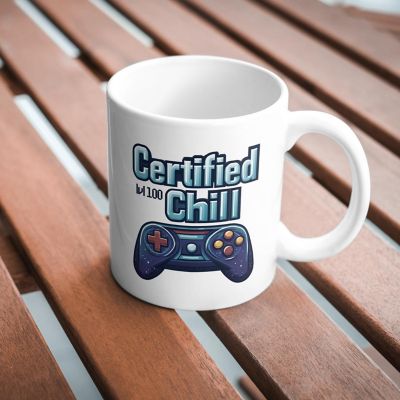 Certified Lvl 100 Chill Mug by Dancing Littles Jungle Image 2