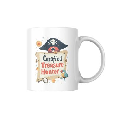 Certified Treasure Hunter Mug by Dancing Littles Jungle Image 1