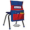 Chairback Buddy&#8482; Pocket Chart, Blue/Red, Pack of 2 Image 1
