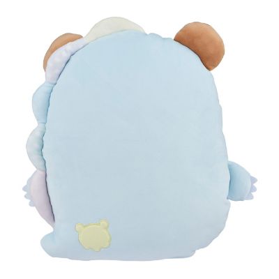 Chairoikoguma San-X Original Plays with Dino Flat Mochi Series Plush - Pastel Blue Image 2