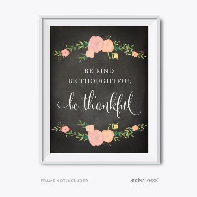 Chalkboard Be Kind Thankful 8.5x11 Image 1