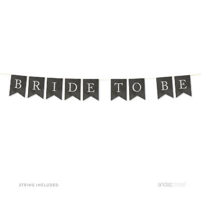 Chalkboard Bride to Be - 4 x 5.5 Inch Image 1