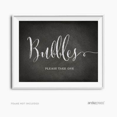 Chalkboard Bubbles Take One Sign 8.5x11 Image 1