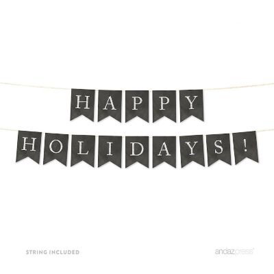 Chalkboard Happy Holidays - 4 x 5.5 Inch Image 1
