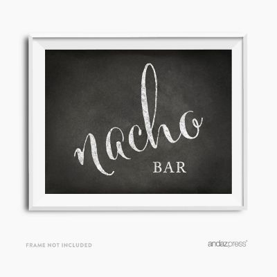 Chalkboard Nacho Bar Sign 8.5x11 Image 1