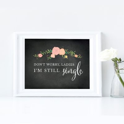 Chalkboard Pink Coral Single 8.5x11 Image 1