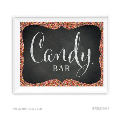 Chalkboard Rainbow Candy Bar 8.5x11 sign Image 1