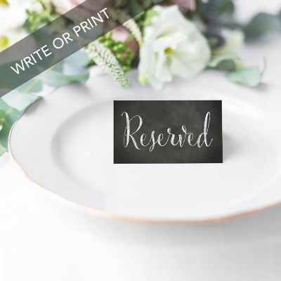 Chalkboard Reserved Table Tent Cards Image 3