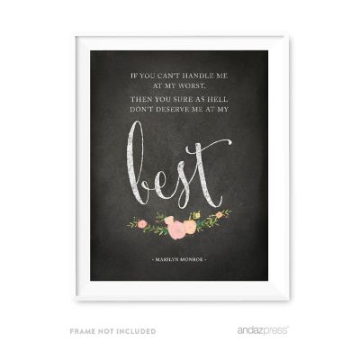 Chalkboard Roses Worst Best 8.5x11 sign Image 1