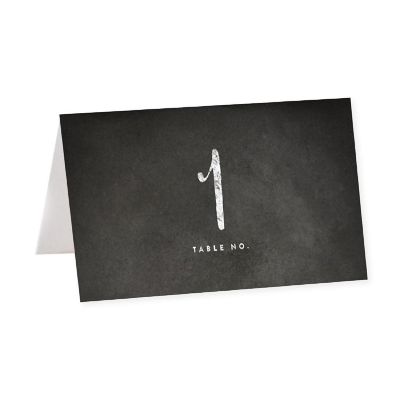 Chalkboard Table Numbers 1-20 Tent Image 1