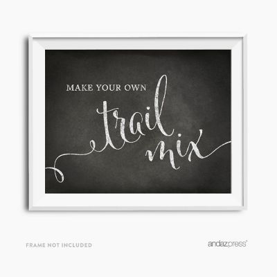 Chalkboard Trail Mix Sign 8.5x11 Image 1