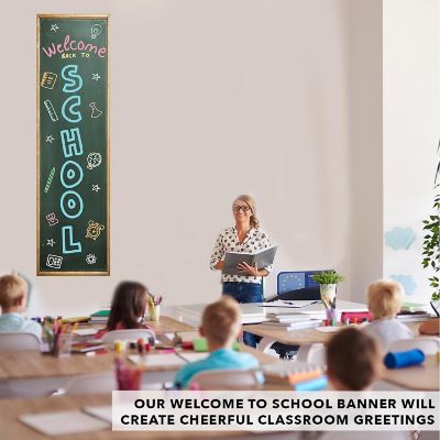 Chalkboard Vertical Welcome - 13 x 48 Inch Image 3