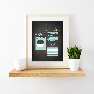 Chalkboard Wash Dry Fold 8.5x11 Image 1