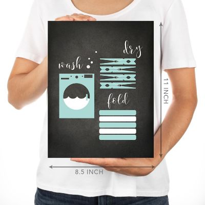 Chalkboard Wash Dry Fold 8.5x11 Image 2