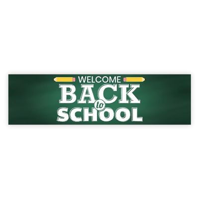 Chalkboard Welcome Back - 13 x 48 Inch Image 1
