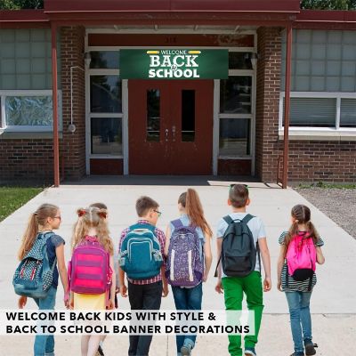 Chalkboard Welcome Back - 13 x 48 Inch Image 3