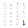 Champagne Bottle 4.5" Cookie Cutters Image 1