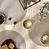 Champagne Pvc Woven Round Placemat Set Image 2