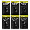 Champion Sports Metal Whistle & Black Lanyard Pack, 6 Packs Image 1