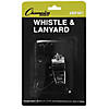 Champion Sports Metal Whistle & Black Lanyard Pack, 6 Packs Image 1