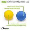 Champion Sports Official Lacrosse Ball Set, 6 Assorted Colors Image 2