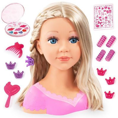 Charlene Super Model Blonde Styling Head W/ Makeup Image 1