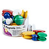 Charles Leonard Assorted Round Magnets, 30 Per Pack, 6 Packs Image 1