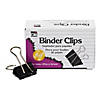 Charles Leonard Binder Clips, Mini, 1/4" Capacity, 12 Per Box, 48 Boxes Image 1