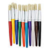Charles Leonard Creative Arts Stubby Round Brushes, Assorted Colors, 10 Per Pack, 3 Packs Image 1
