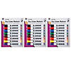 Charles Leonard Dry Erase Markers, Barrel Style, Low Odor, Chisel Tip, Assorted Colors, 8 Per Pack, 3 Packs Image 1