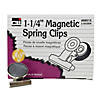 Charles Leonard Magnetic Spring Clips, 1-1/4", 24 Per Box, 2 Boxes Image 1