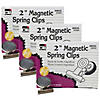 Charles Leonard Magnetic Spring Clips, 2", 12 Per Box, 3 Boxes Image 1