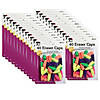 Charles Leonard Pencil Eraser Caps, Assorted Colors, 40 Per Pack, 24 Packs Image 1