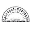 Charles Leonard Plastic 4" Protractor, Pack of 60 Image 1