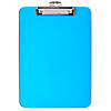 Charles Leonard Plastic Clipboard, Letter, Neon Blue, Pack of 6 Image 1