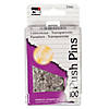 Charles Leonard Push Pins, Clear, 100 Per Box, 10 Boxes Image 1
