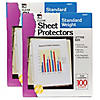 Charles Leonard Sheet Protectors, Clear, Standard Weight, Letter Size, 100 Per Box, 2 Boxes Image 1