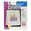 Charles Leonard Sheet Protectors, Clear, Standard Weight, Letter Size, 100 Per Box, 2 Boxes Image 1