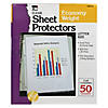 Charles Leonard Sheet Protectors, Economy Weight, Letter Size, Clear, 50 Per Box, 5 Boxes Image 1